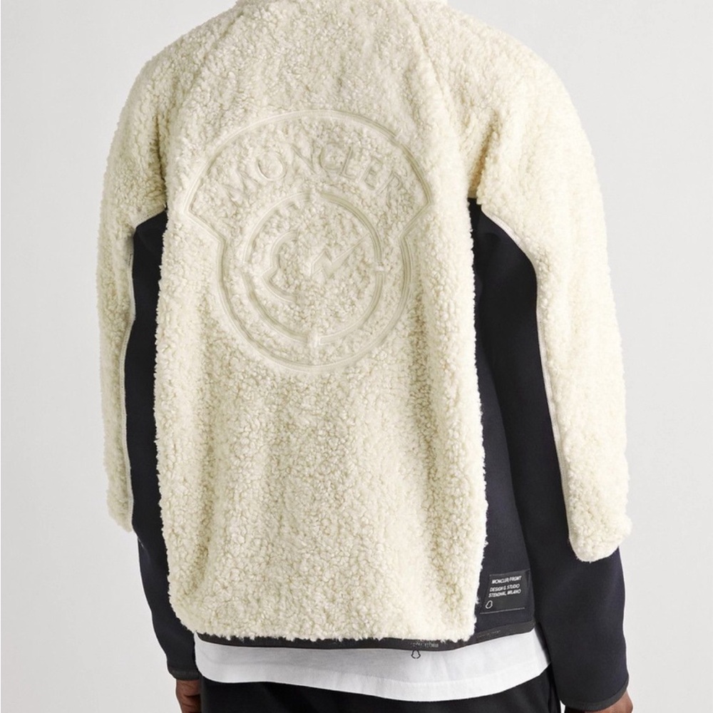 Moncler Genius - 7 Moncler Fragment Wool-Fleece and Jersey Zip-Up Cardigan - Picture 1 of 8